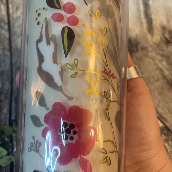 VERY RARE 2014 Starbucks Flower Pattern Floral Harvest Venti Cold Cup Tumbler - Picture 11 of 13